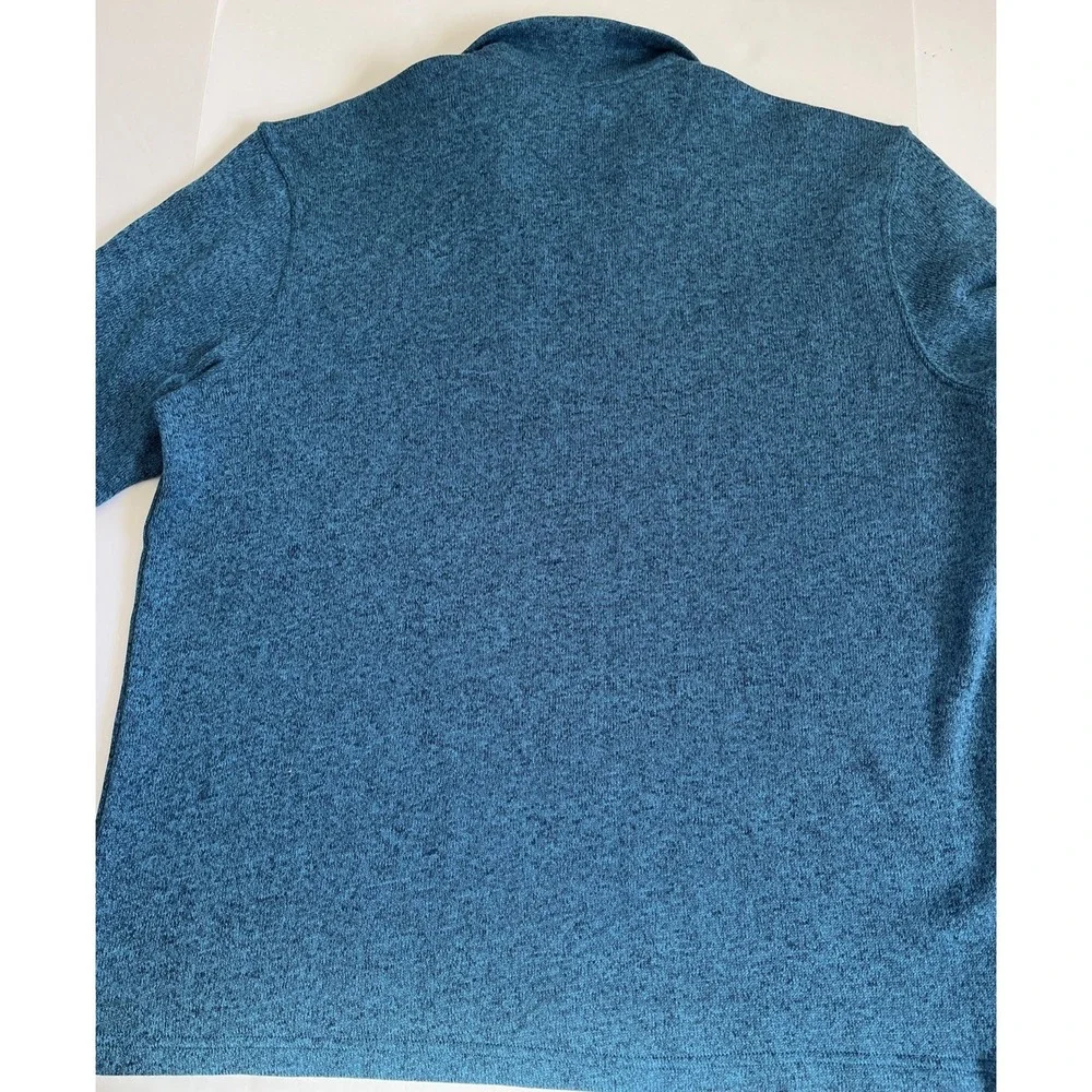 Haggar In Motion Mens Sz XXL 1/4 Zip Pullover‎ Sweater Gray Heather.